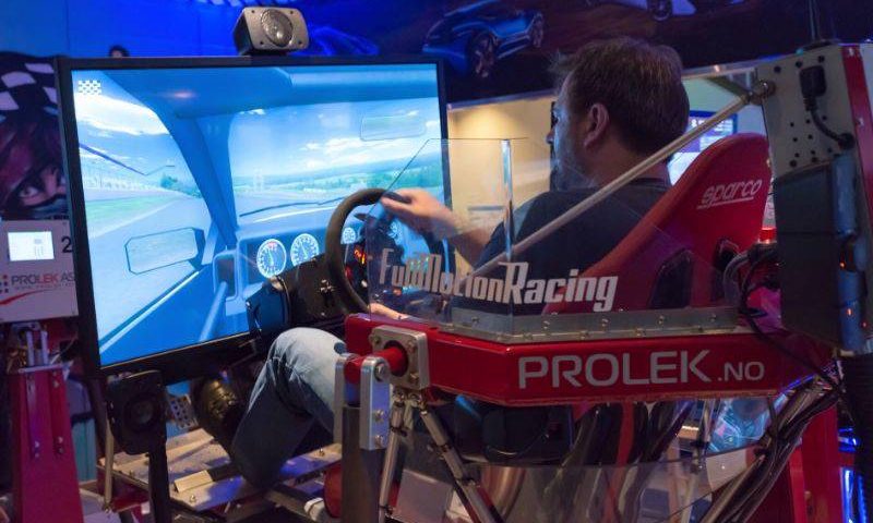 Racing simulator hos Drammen Racing Senter